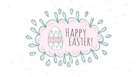 Easter frame animation Stock Footage 73978011