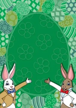 Easter Frame Stock Illustration