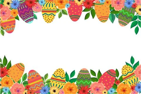 Easter frame Stock Illustration