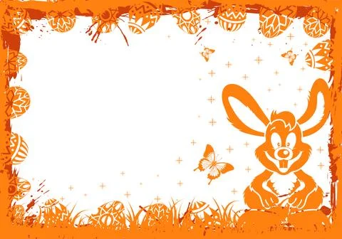 Easter Frame 库存插图