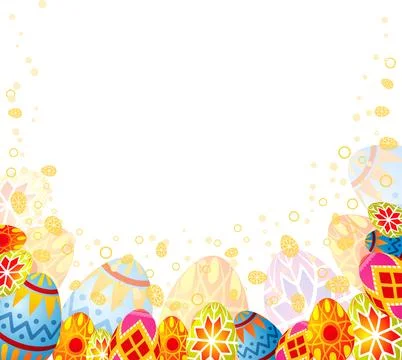 Easter frame Illustrazione stock