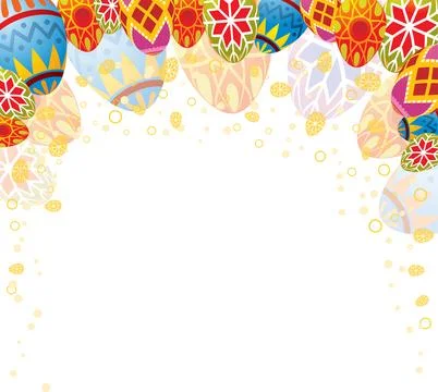 Easter frame Illustrazione stock