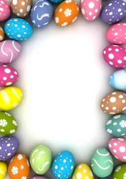 Easter frame Stock-Fotos