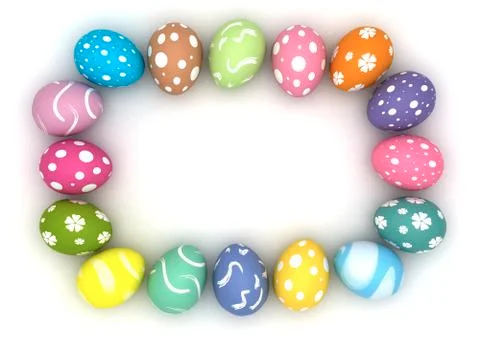 Easter frame Stock-Fotos