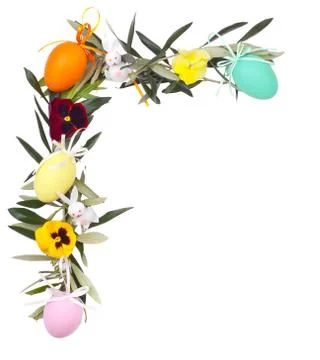 Easter frame Stock Photos