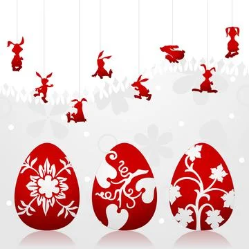 Easter frame Stock Photos