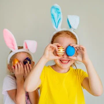 Easter gerls Foto stock