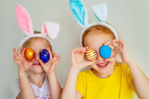 Easter gerls Foto stock