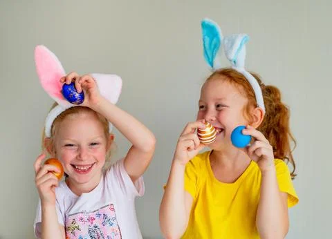 Easter gerls Stock Photos