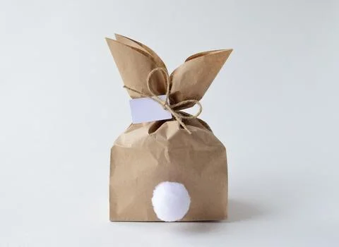 Easter gift bag Stock Photos