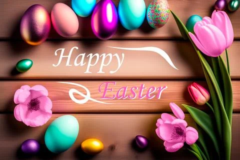 Easter gift cadr Stock Illustration