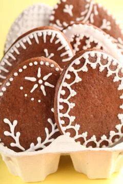 Easter gingerbread eggs Foto stock