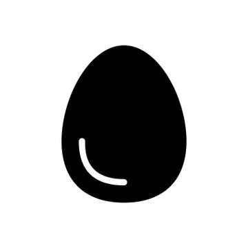 Easter glyph flat icon イラスト素材