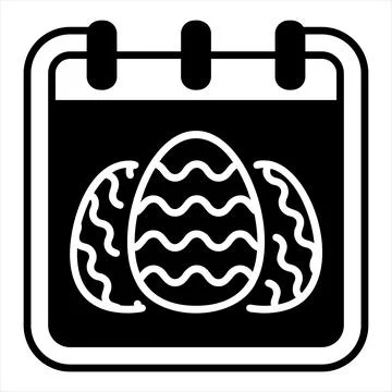 Easter glyph icon vector illustration isolated on white background Stock Illustration