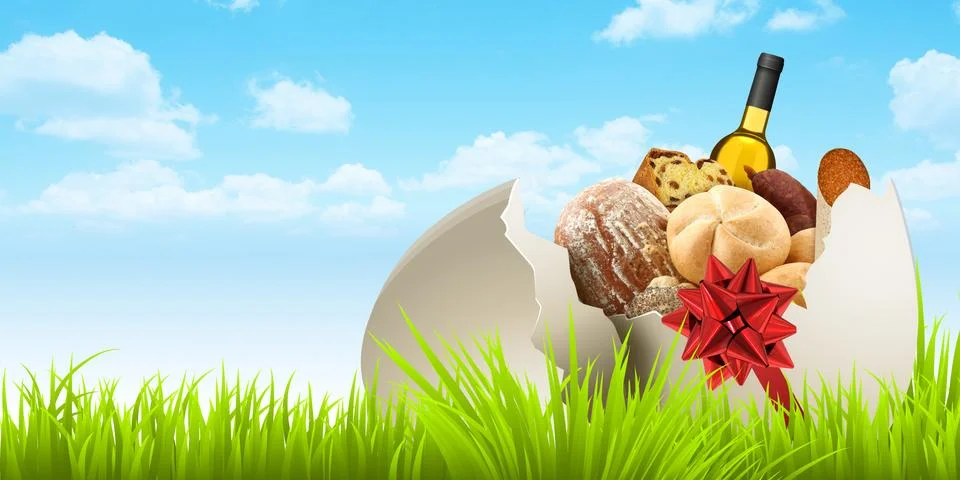 Easter goodies Stock Illustration