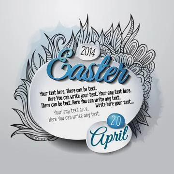 Easter graphic creative card Template 스톡 일러스트