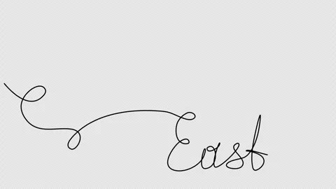 Easter greeting and rabbit ears, one line drawing animation. Video clip with alp Stock-Footage 264898900