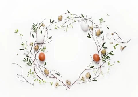 Easter greeting background Stock Photos