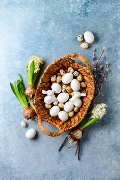 Easter greeting card concept Stock Photos