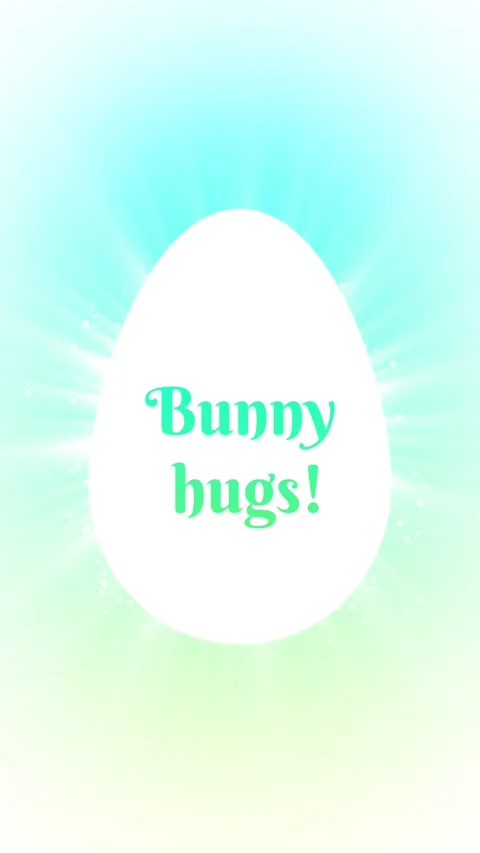 Easter greeting card design featuring colorful egg illustration, cheerful Stock Footage 297584593