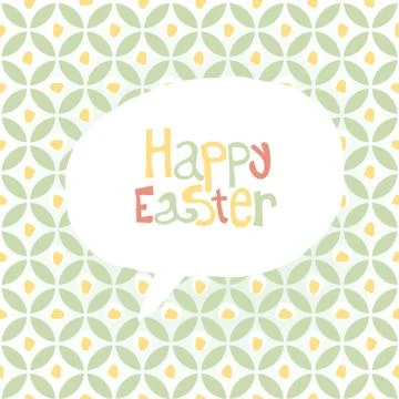 Easter Greeting Card Design Stock Illustration