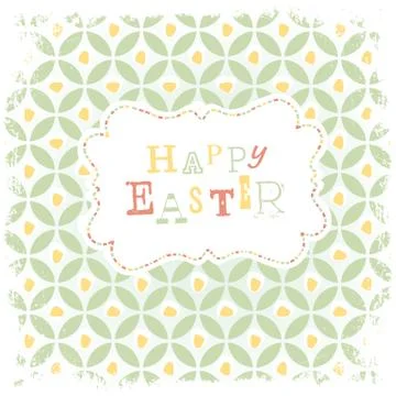 Easter Greeting Card Design Stock Illustration