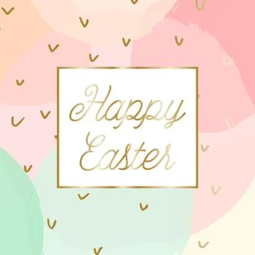 Easter Greeting Card Design Stock Illustration