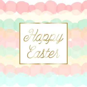 Easter Greeting Card Design Stock Illustration