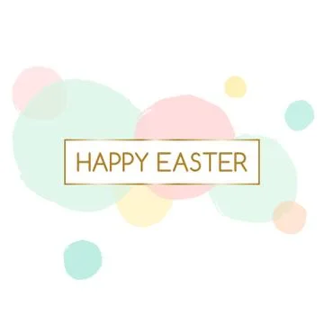 Easter Greeting Card Design Stock Illustration