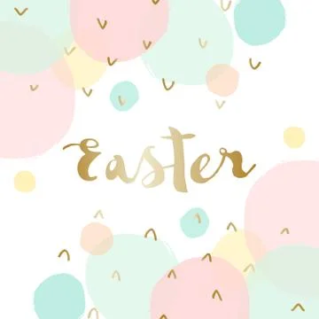 Easter Greeting Card Design Illustrazione stock