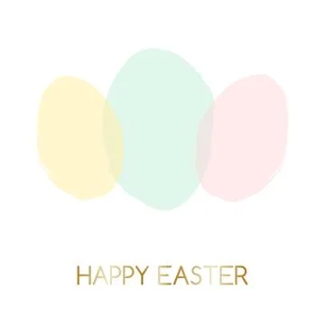 Easter Greeting Card Design Stock Illustration