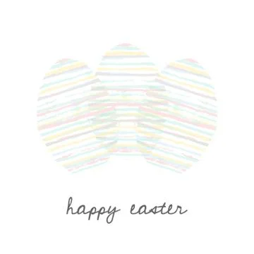 Easter Greeting Card Design Illustrazione stock