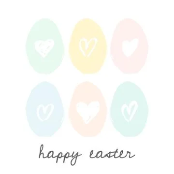 Easter Greeting Card Design Stock Illustration
