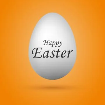 Easter greeting card with egg. Vector illustration. Illustrazione stock