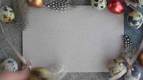 Easter greeting card Stock Footage 105128683
