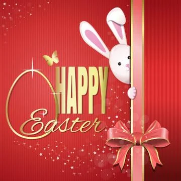 Easter greeting card. Happy Easter Stock Illustration
