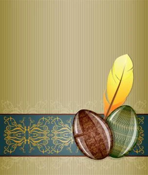 Easter greeting card. Stock Illustration