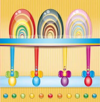 Easter greeting card. Stock Illustration