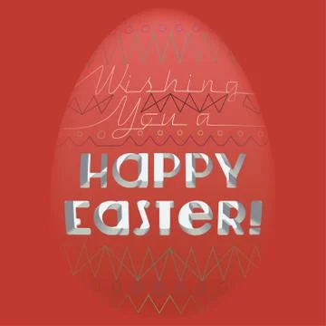 Easter greeting card Stock Illustration