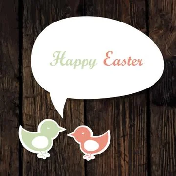 Easter Greeting Card Stock Illustration