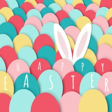 Easter greeting card Stock Illustration