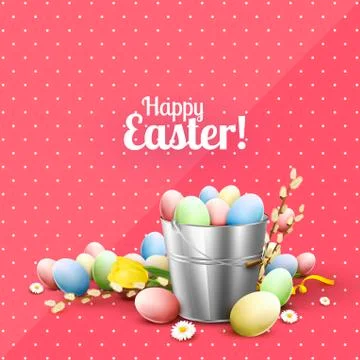 Easter greeting card Stock Illustration