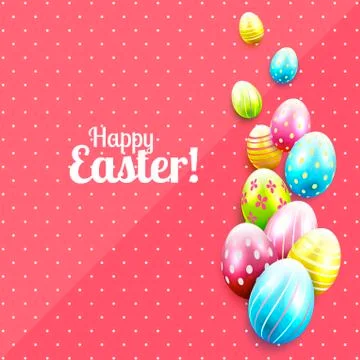 Easter greeting card Stock Illustration