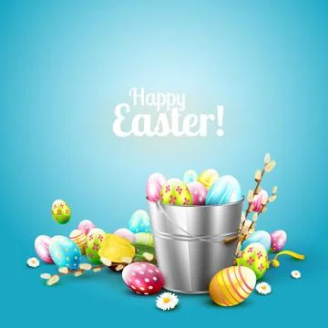 Easter greeting card Stock Illustration