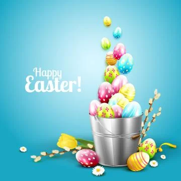 Easter greeting card Stock Illustration