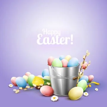 Easter greeting card Stock Illustration