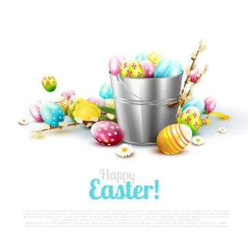 Easter greeting card Stock Illustration