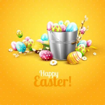 Easter greeting card Stock Illustration