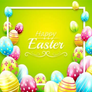 Easter greeting card Illustrazione stock