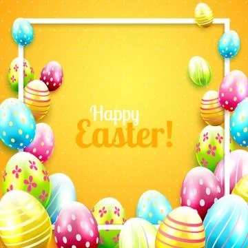 Easter greeting card Stock Illustration